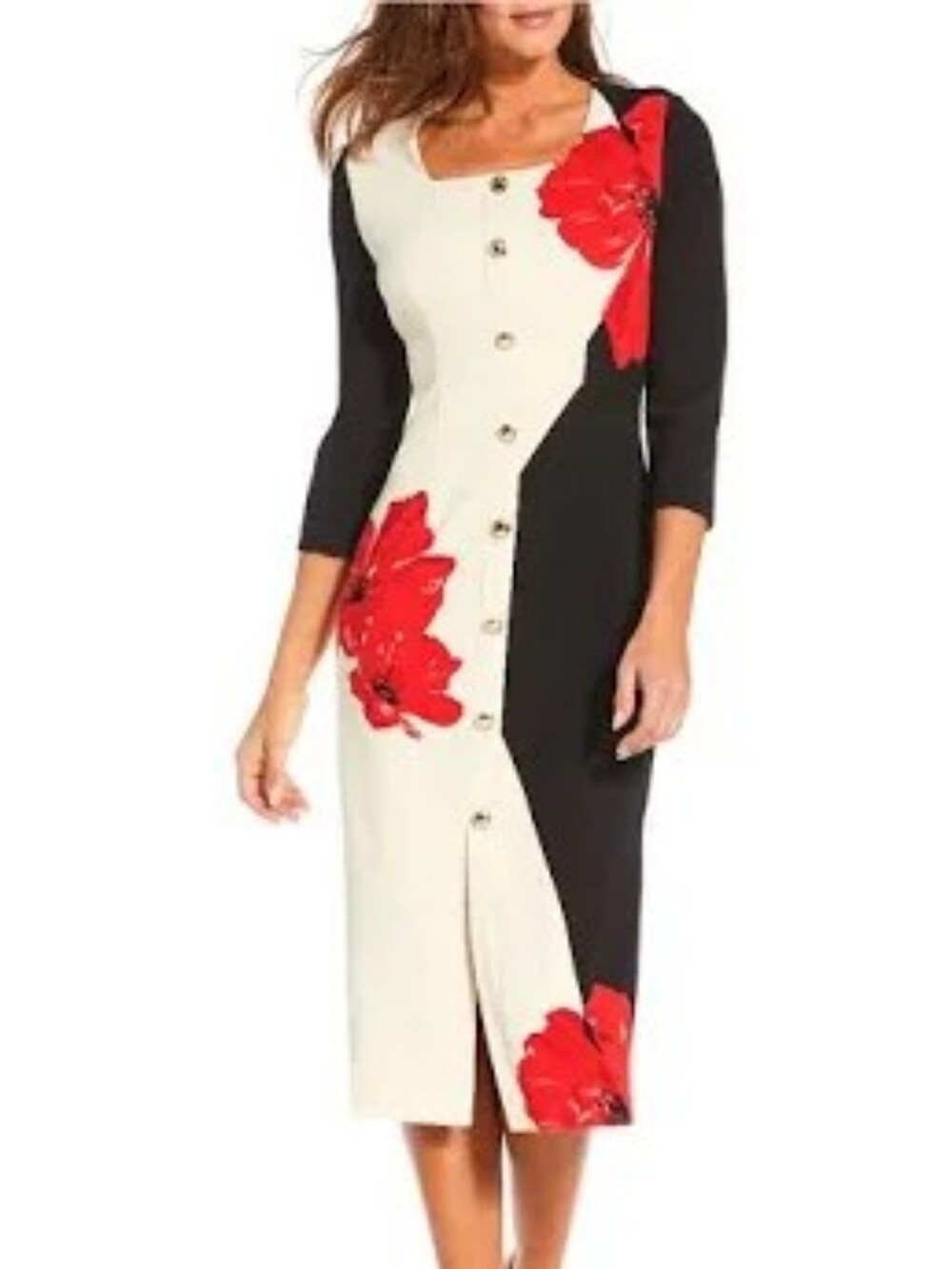 Investment Scuba Crepe Midi Sheath